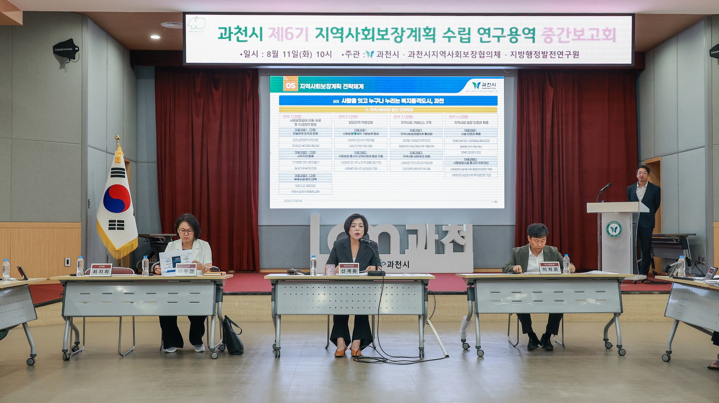 과천시 제6기 지역사회보장계획 수립 연구용역 중간보고회
