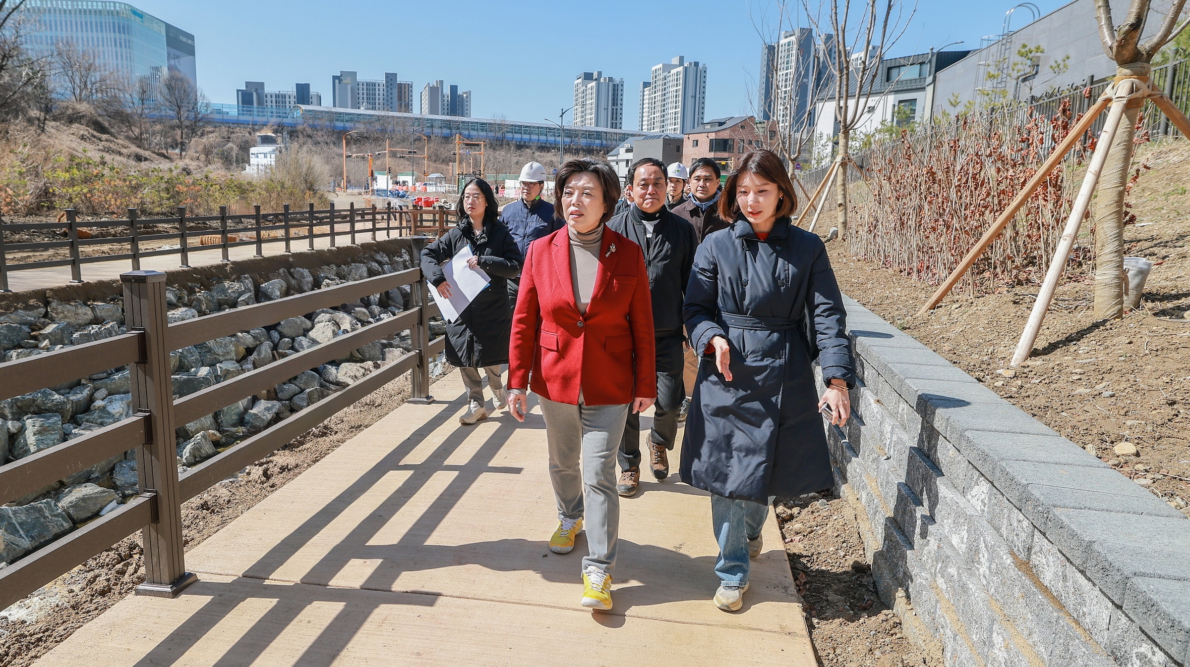 과천시, 제비울천 산책로 현장점검