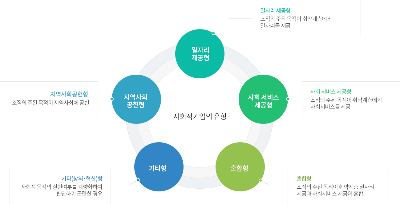 사회적기업의 유형